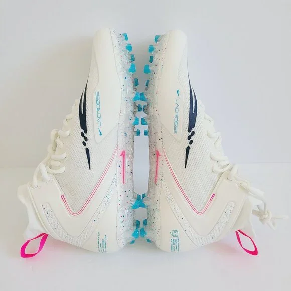 NEW Nike Alpha Huarache 8 Elite LAX Lacrosse Cleats CW4440-116 Size 9.5 Sail - Picture 4 of 8